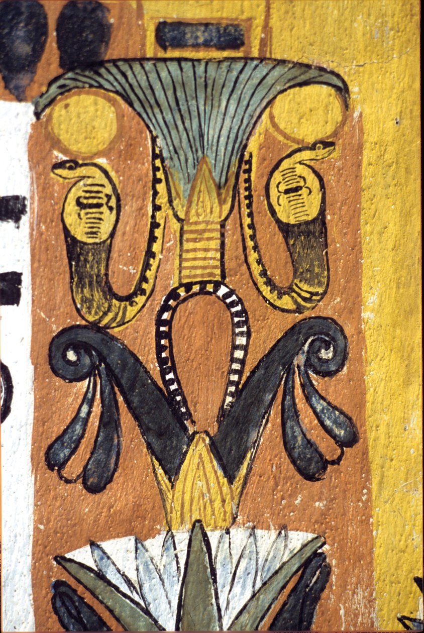Antiguo Egipto, Pintura mural Tumba de Sennedjem, Deir el Medina, Tebas, Tumba de los Nobles de School Egyptian