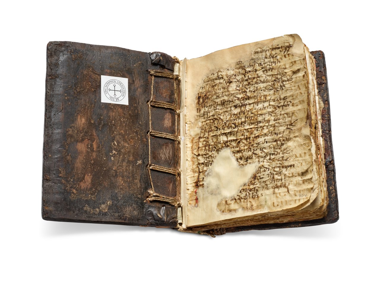 El Codex Sinaiticus Rescriptus, finales del siglo V-VII hasta 979 d.C. (tinta sobre vitela) de School Egyptian