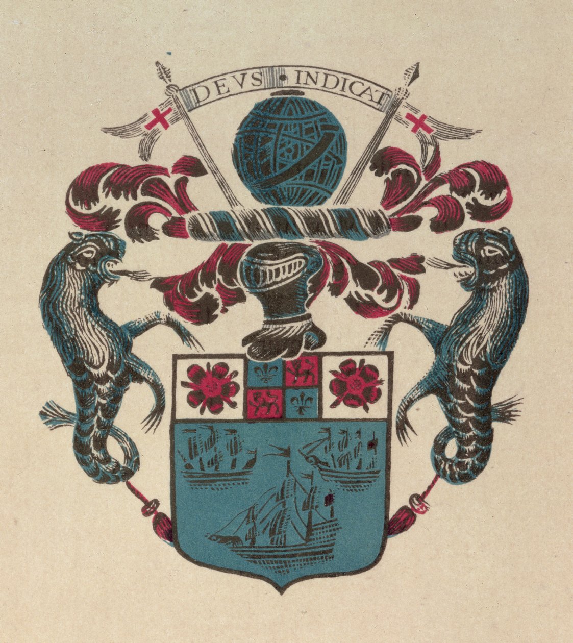Escudo de armas de la Antigua Compañía de las Indias Orientales (imprimir) de School English