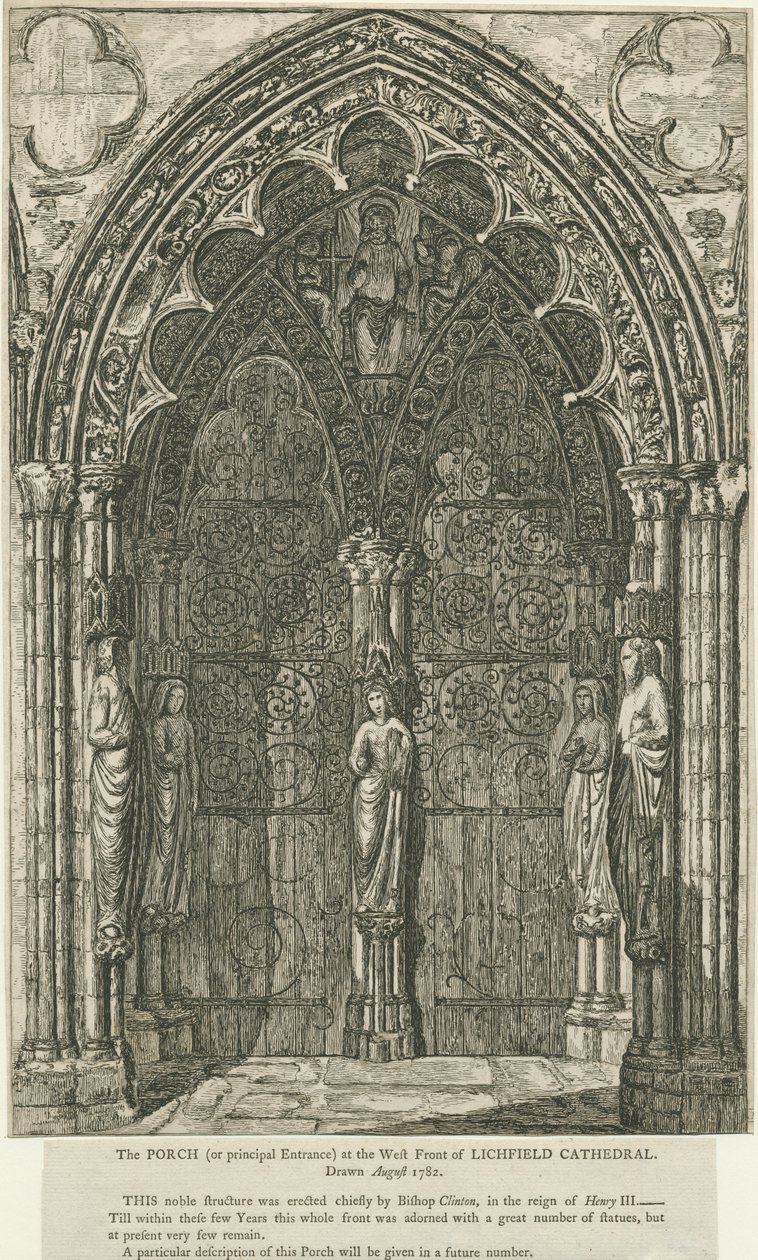 Catedral de Lichfield - Puerta Oeste de School English