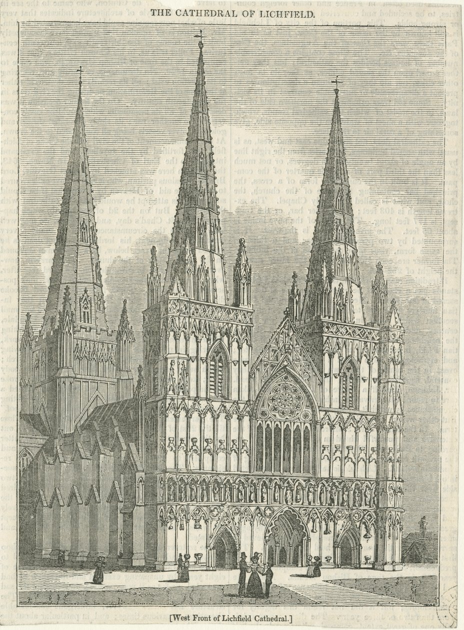 Catedral de Lichfield - Fachada Oeste de School English