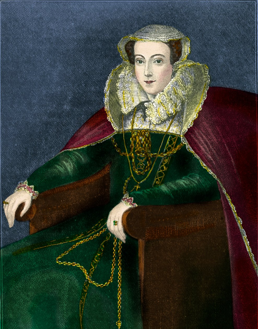 María, reina de Escocia, ilustración de "Cassell