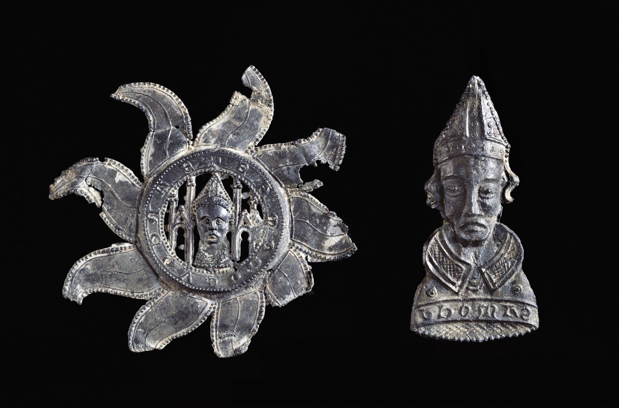 Insignias de peregrino de Thomas Becket de School English