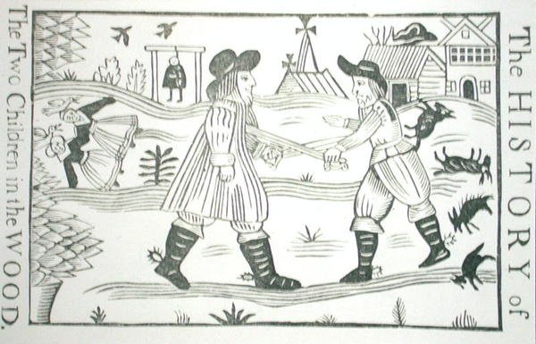 La historia de los dos niños en el bosque, de una colección de folletos sobre esoterismo, c. siglo XIV-XVII de School English