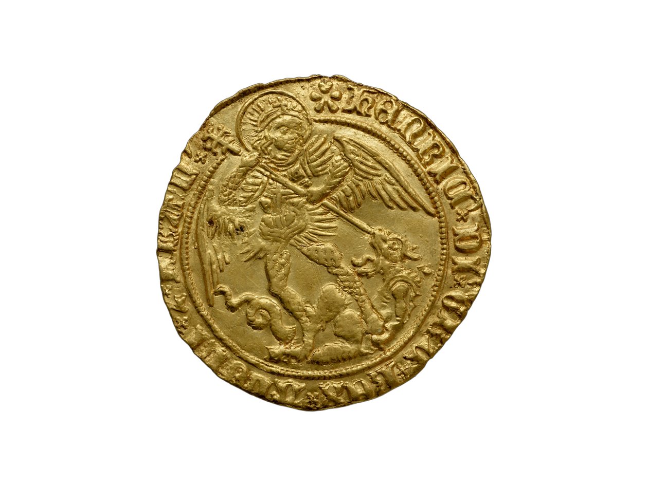 Moneda Tudor del tesoro de Asthall de School English