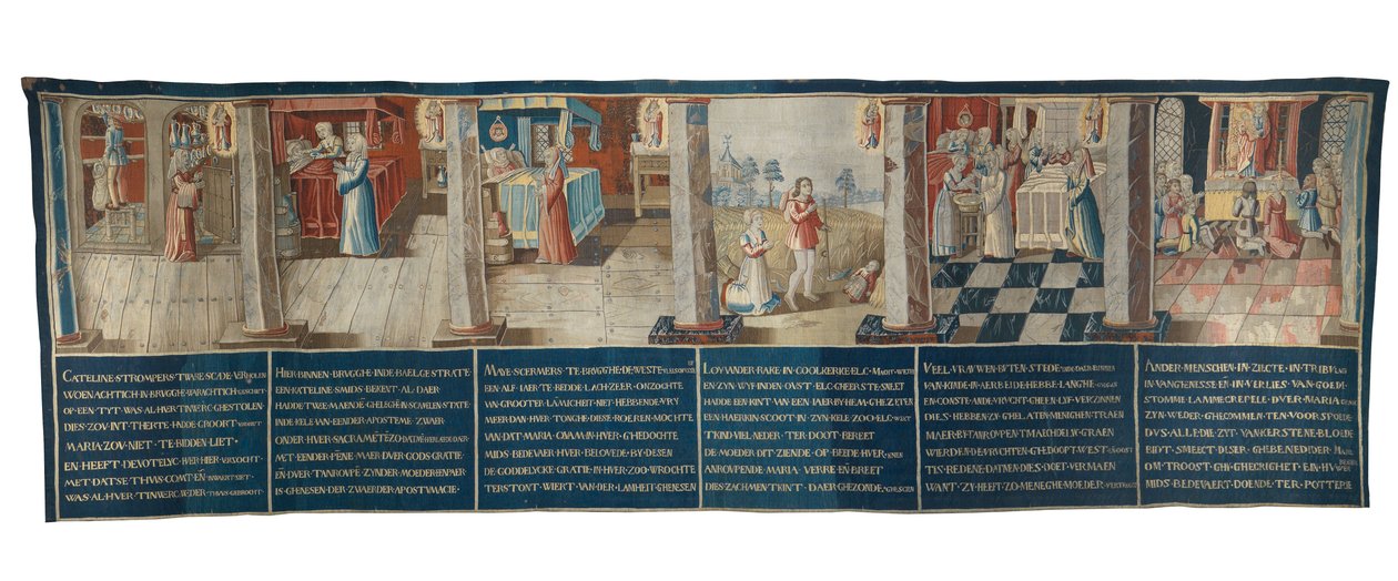 Los Milagros de Nuestra Señora de la Alfarería (tapiz) de School Flemish