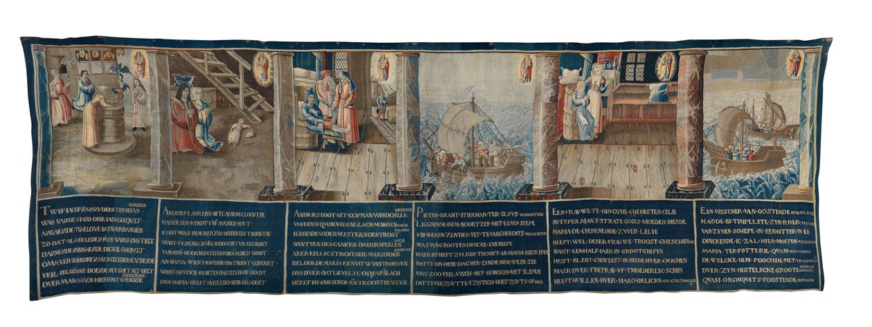 Los Milagros de Nuestra Señora de la Alfarería (tapiz) de School Flemish