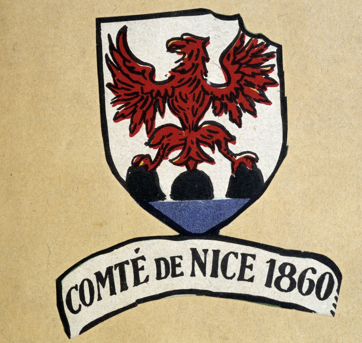 Escudo de armas del Condado de Niza de School French