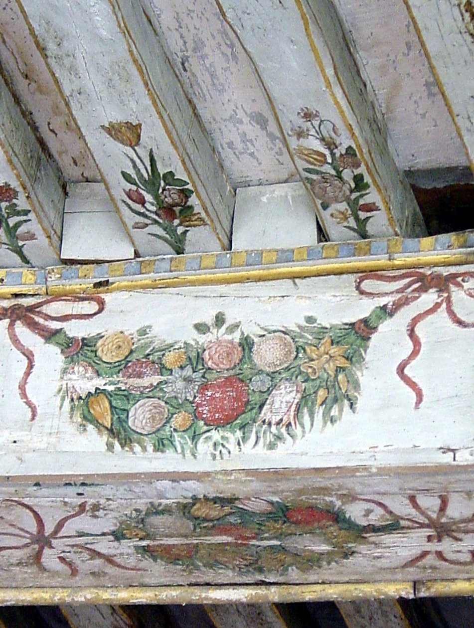 (detalle) de Vigas Pintadas de School French