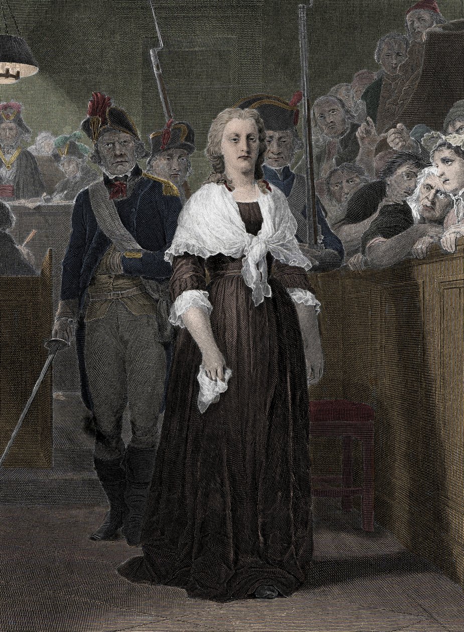 La reina María Antonieta (1755-1793) condenada por el Tribunal Revolucionario en octubre de 1793 de School French