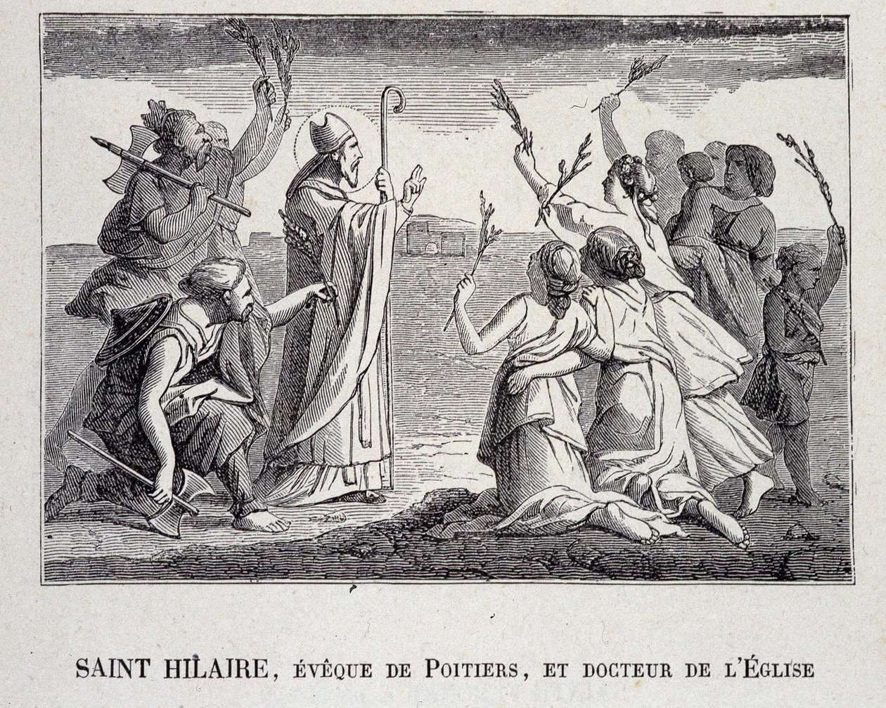 San Hilario, Obispo de Poitiers y Doctor de la Iglesia que murió en 367 de School French