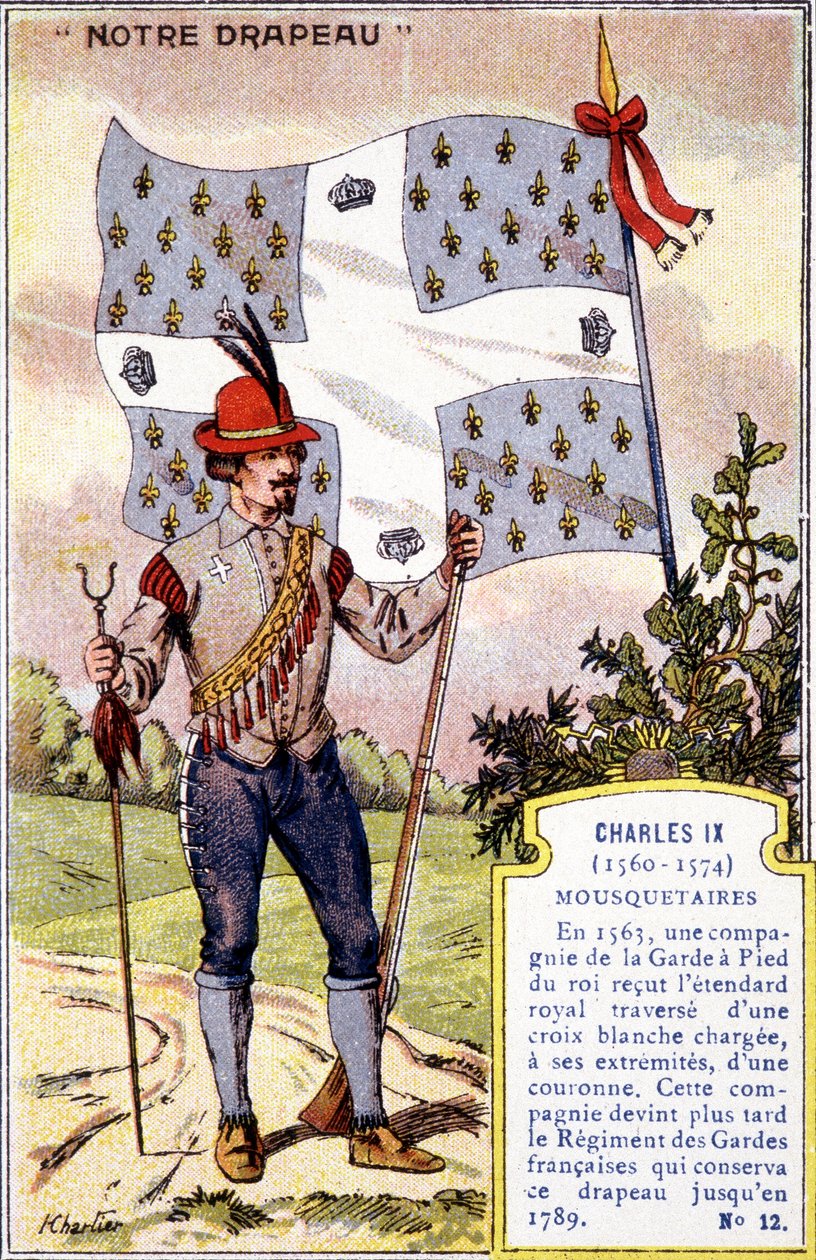 El estandarte de los Mosqueteros de Carlos IX de School French