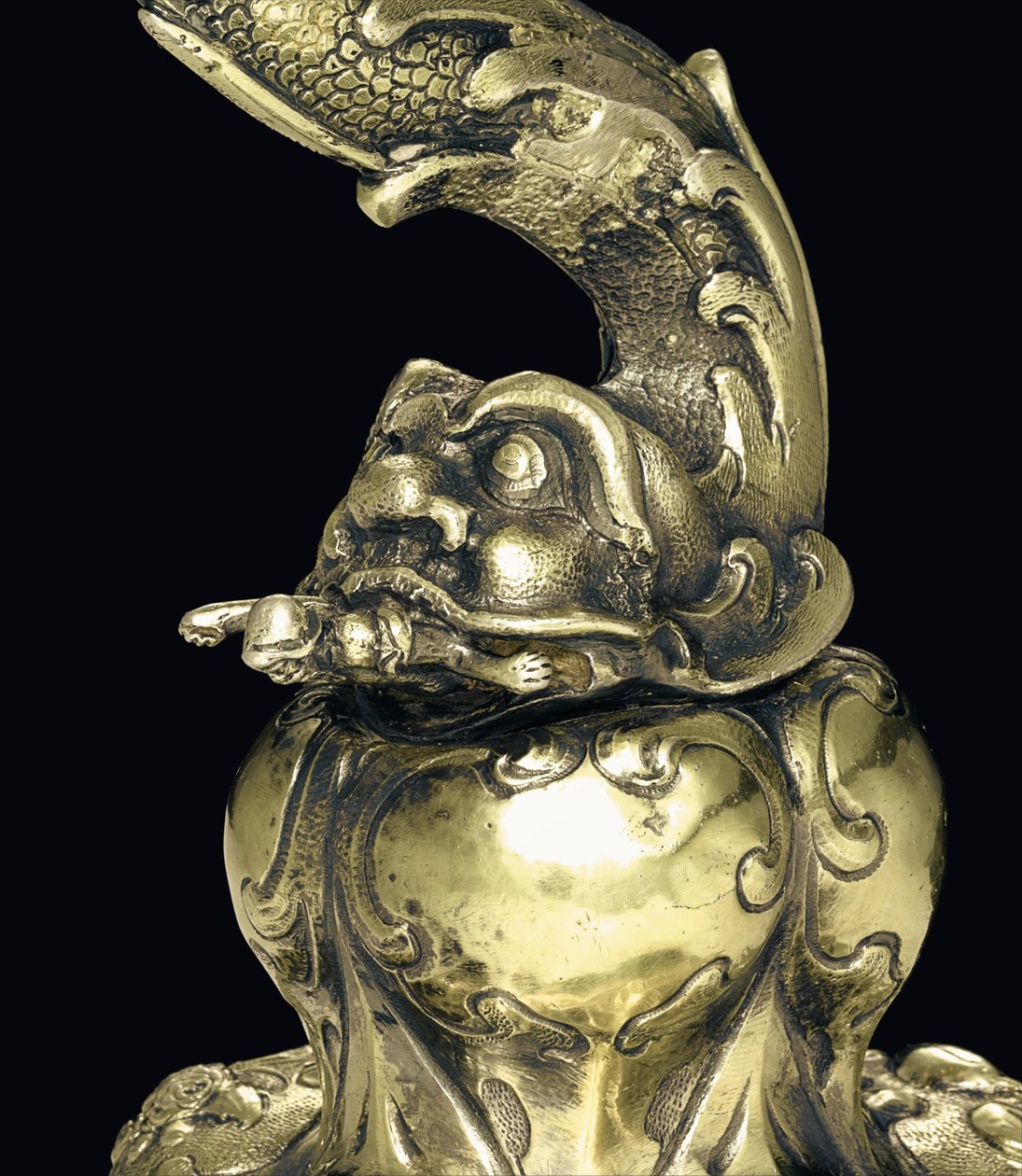 Copa de nautilo montada, Nagyszeben, mediados del siglo XVII (detalle) de School Hungarian