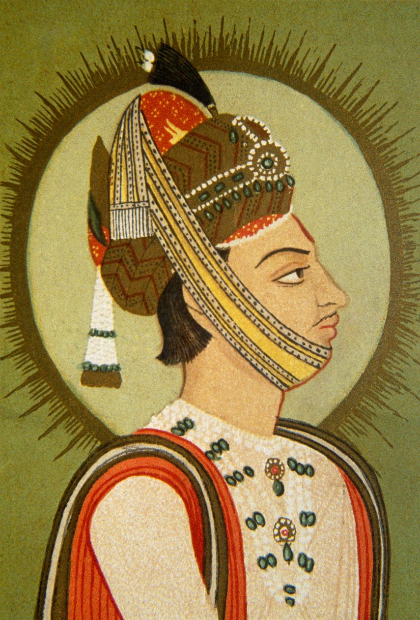 Retrato del maharajá Jay Singh Iii, Jaipur, Rajastán, India de School Indian