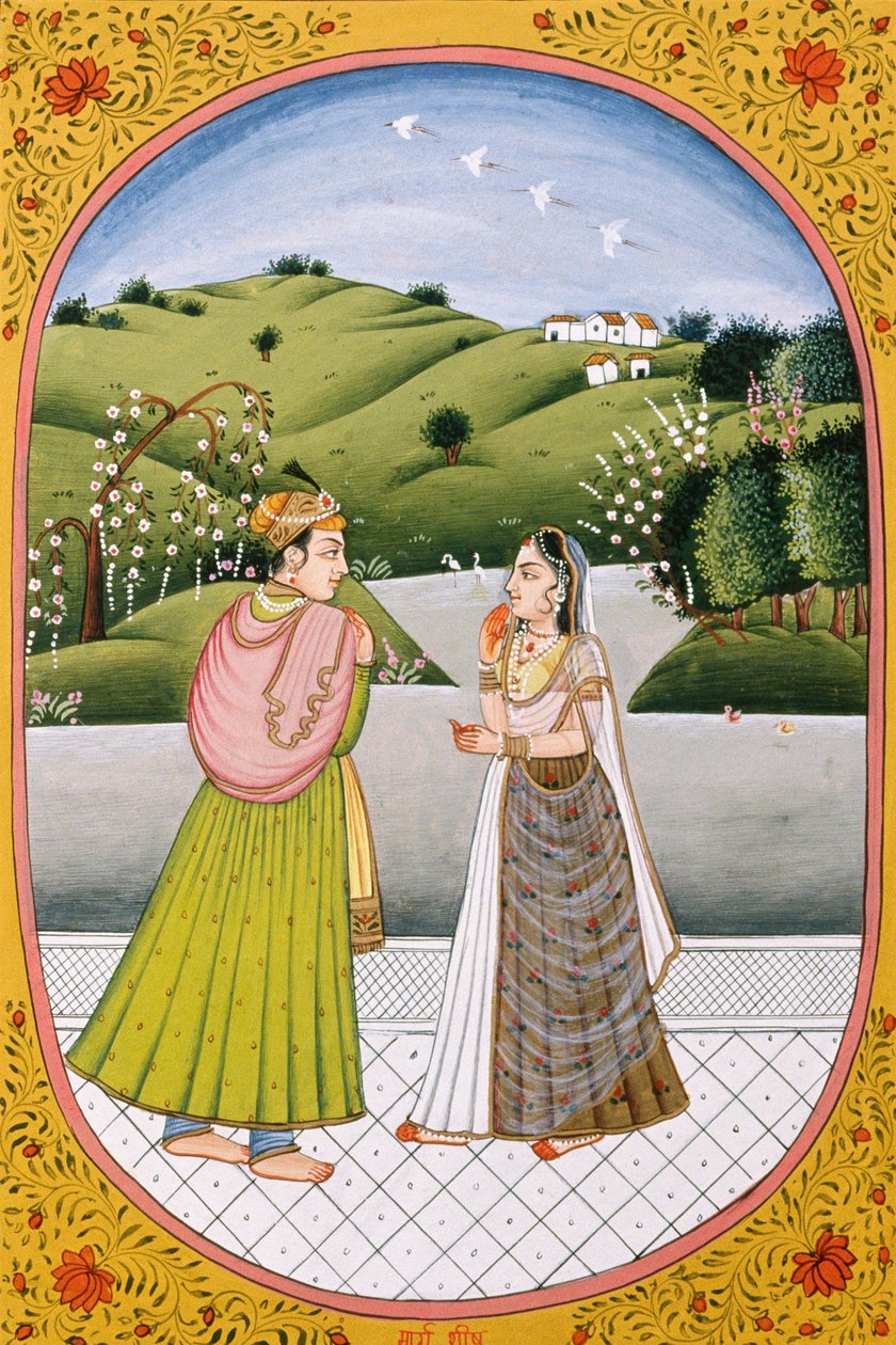 Calendario anual Cuadro y pintura para un mes hindú Marismas, India de School Indian
