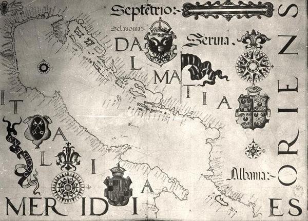 Un mapa del Adriático de School Italian