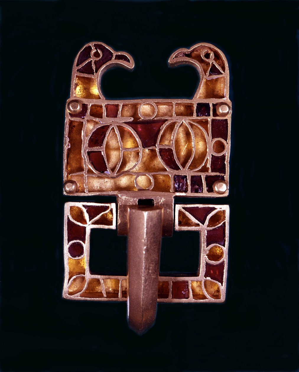 Fíbula gótica. Siglo VI d.C. Milán, Museo del Castillo de School Italian