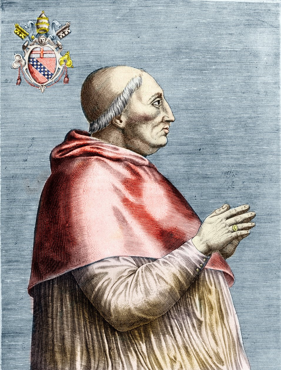 Retrato del Papa Inocencio VIII (1484-1492) (grabado) de School Italian