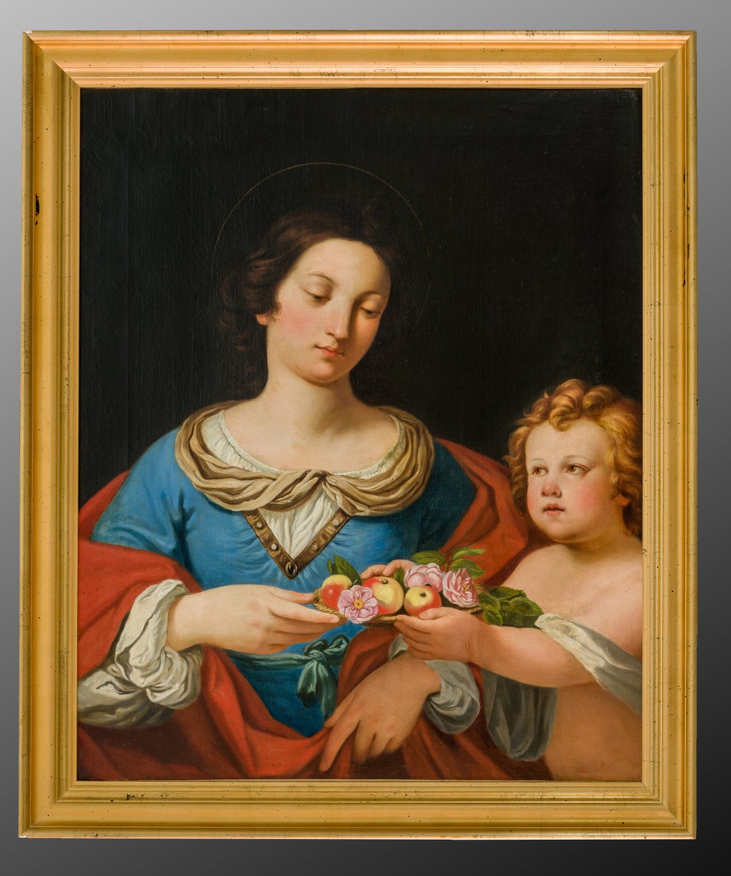 Santa Dorotea (óleo sobre lienzo) de School Italian