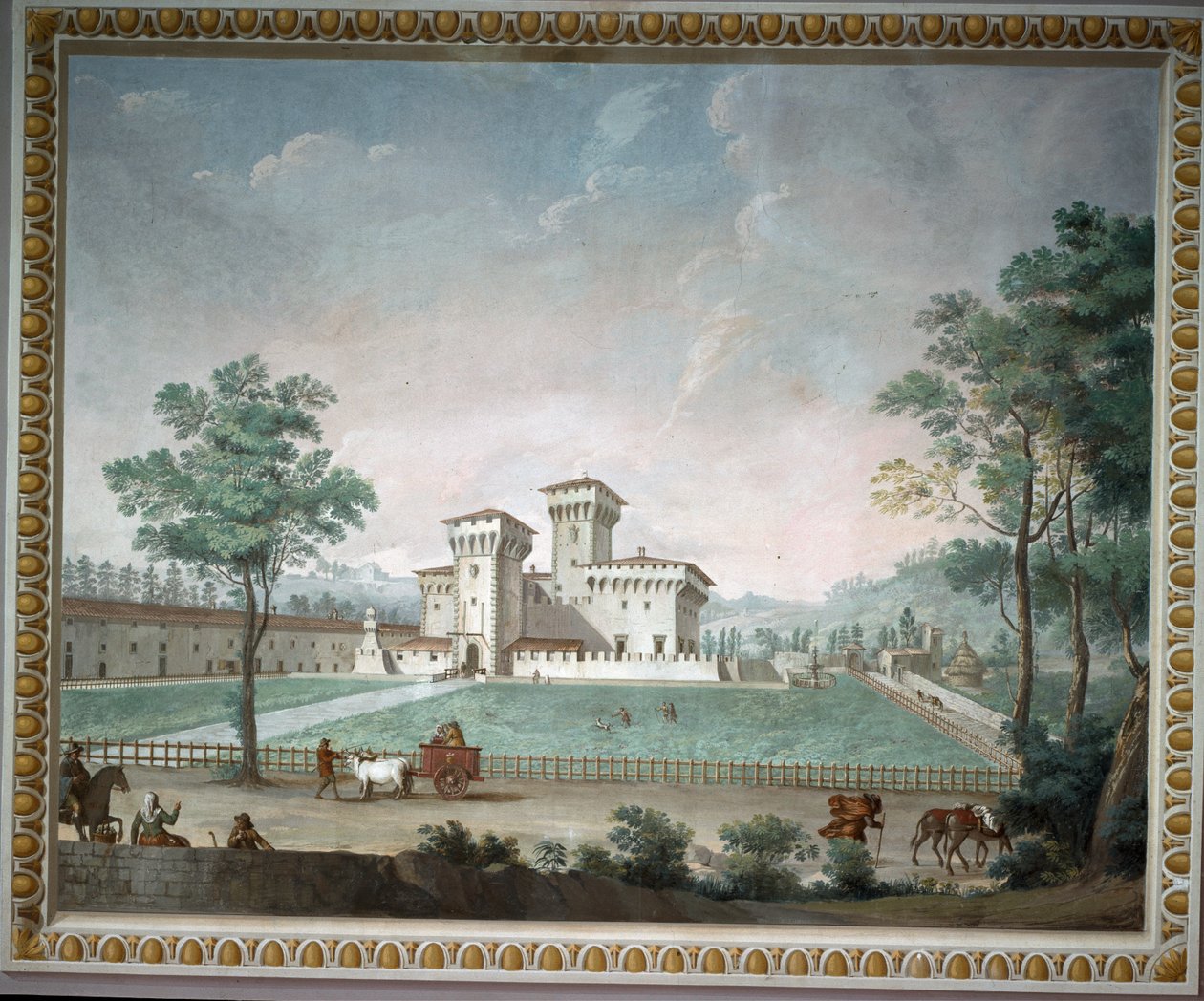 Villa Medicea di Cafaggiolo (fresco) de School Italian