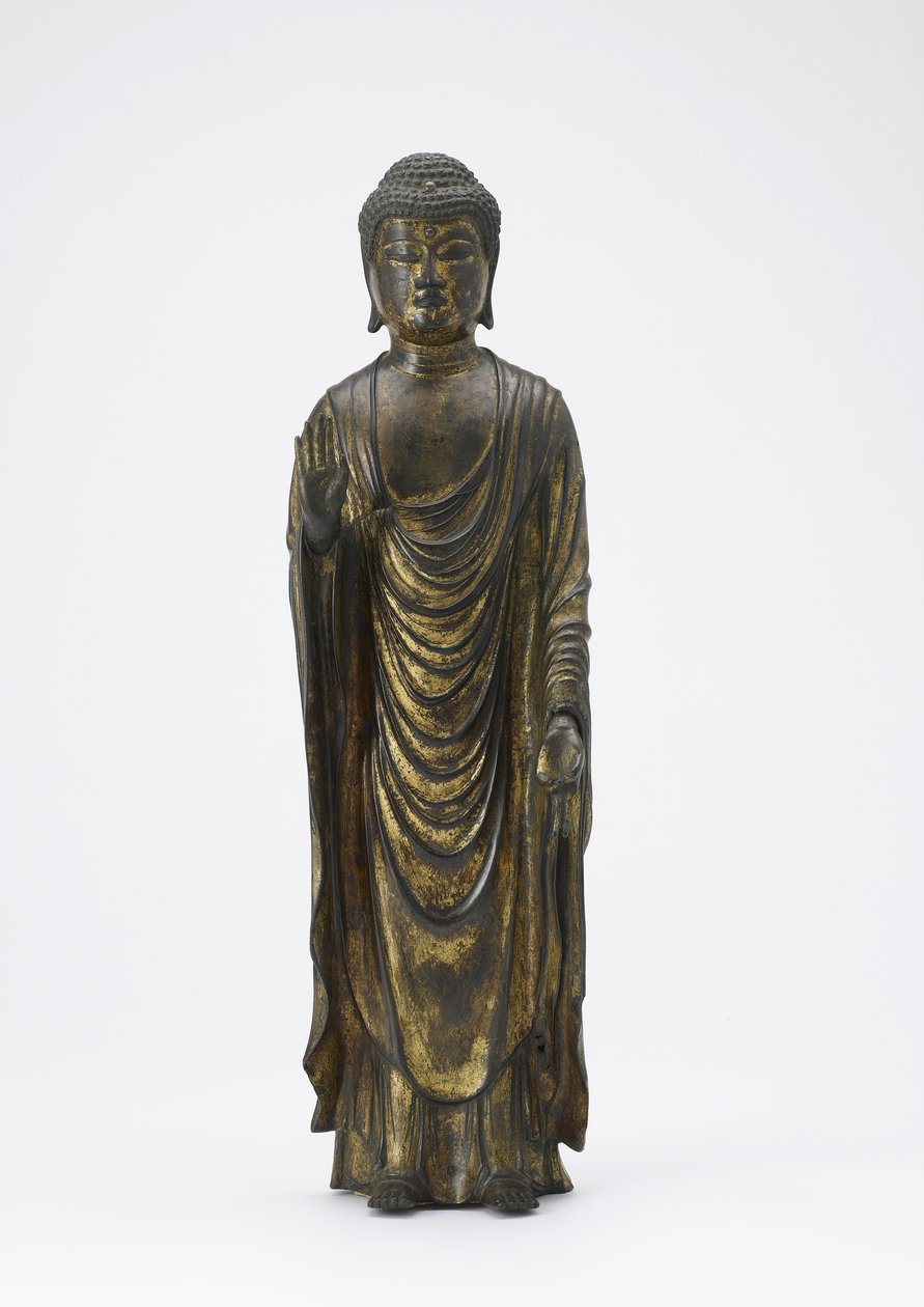 Amitabha Buda (Amida) el Buda de la Luz Infinita, período Kamakura de Japanese School