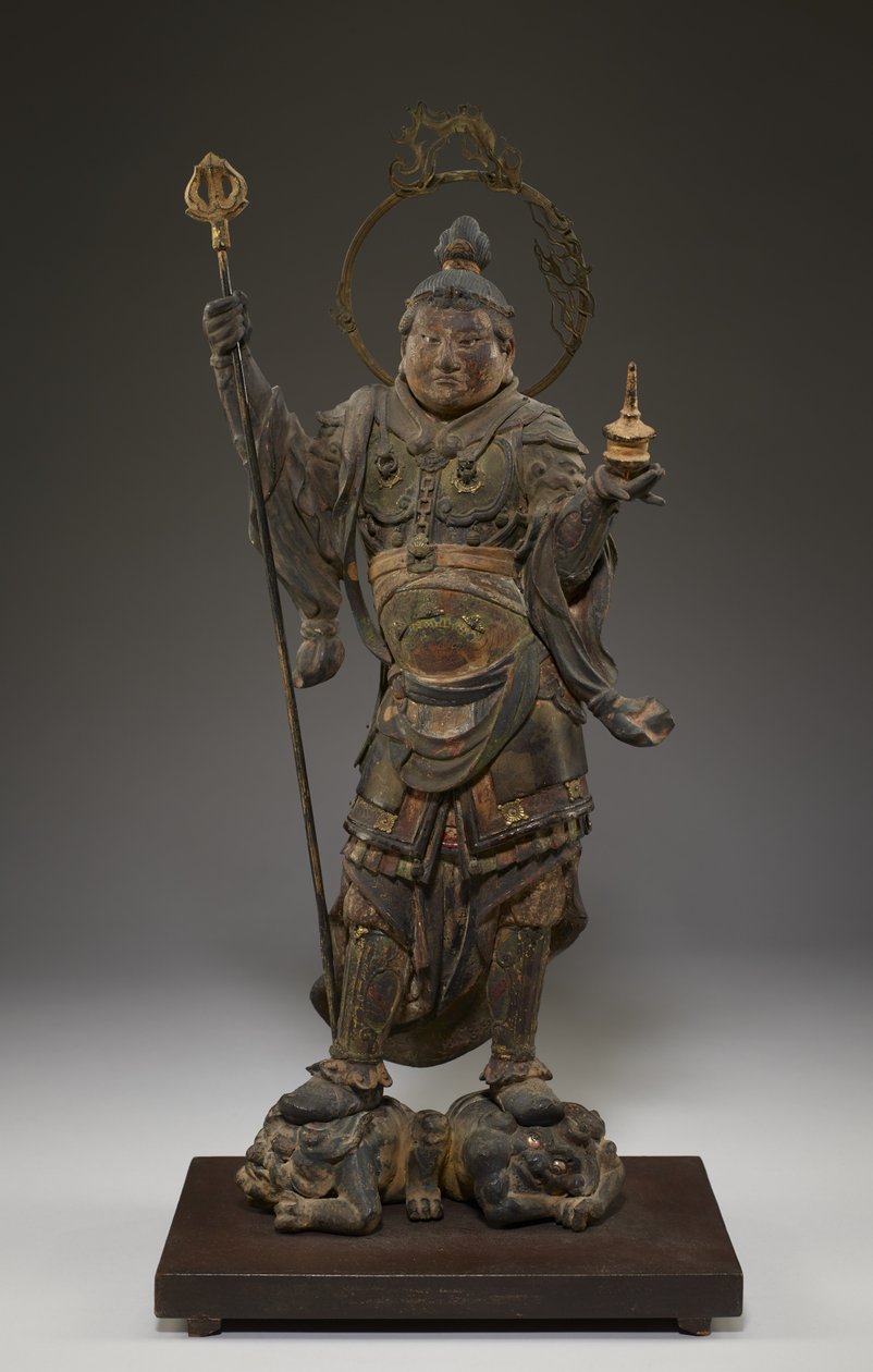 Bishamonten (Vaisravana, Guardián del Norte) de Japanese School