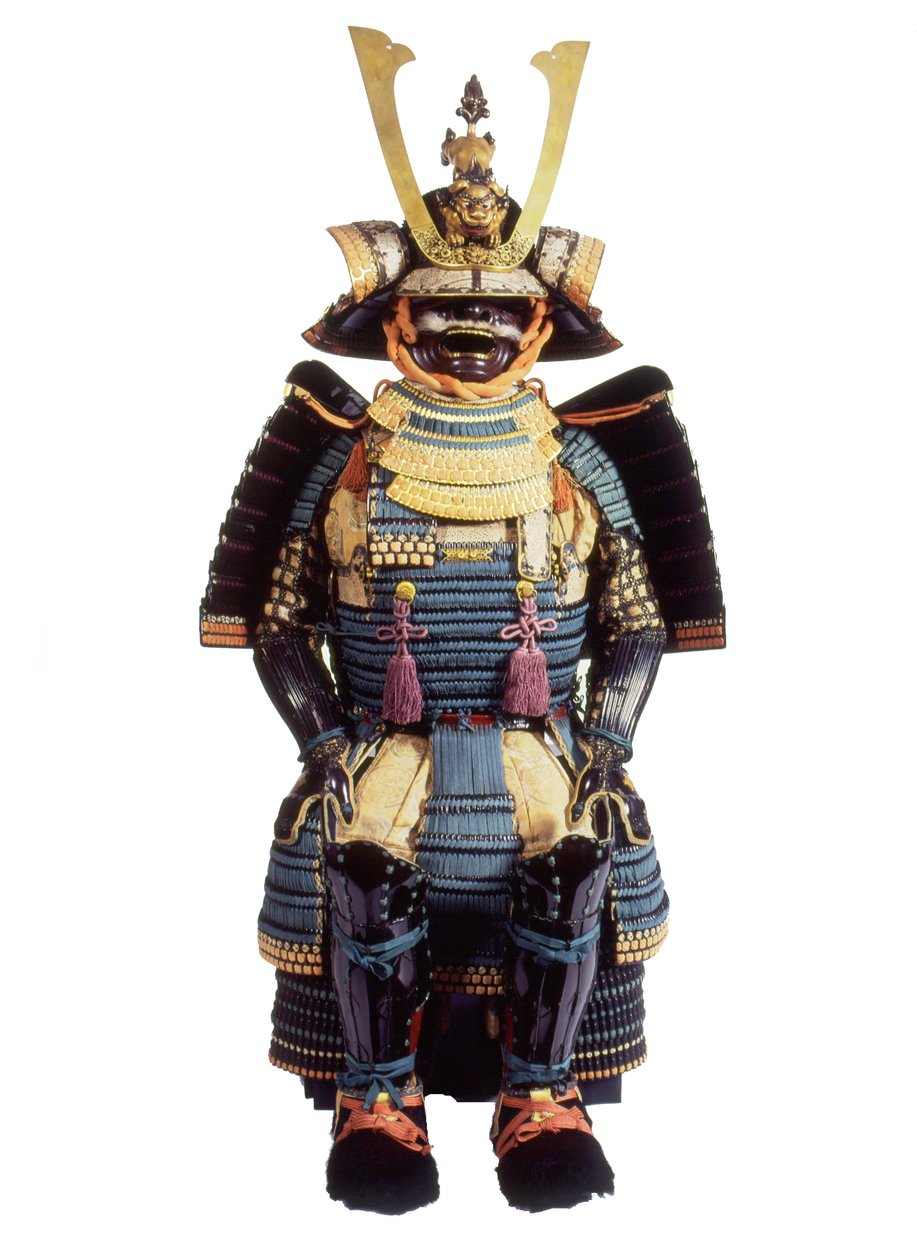 Traje ceremonial de armadura para un samurái, período Edo de Japanese School