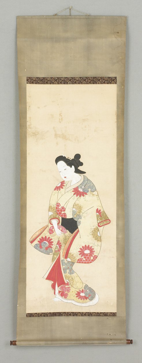 Figura Femenina en Vestido Floral de Japanese School