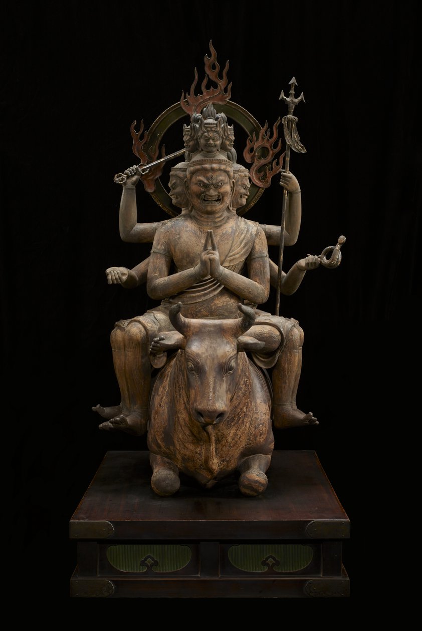 Rey de la Sabiduría de Poder Aterrador (Daiitoku Myōō) de Japanese School