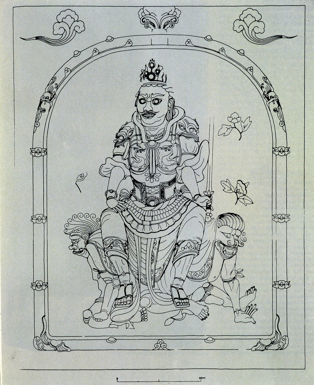 Reconstrucción de Dhrtarastra. Guardia del Rey del Este (después de Kang Woo Bang) Kree de School Korean