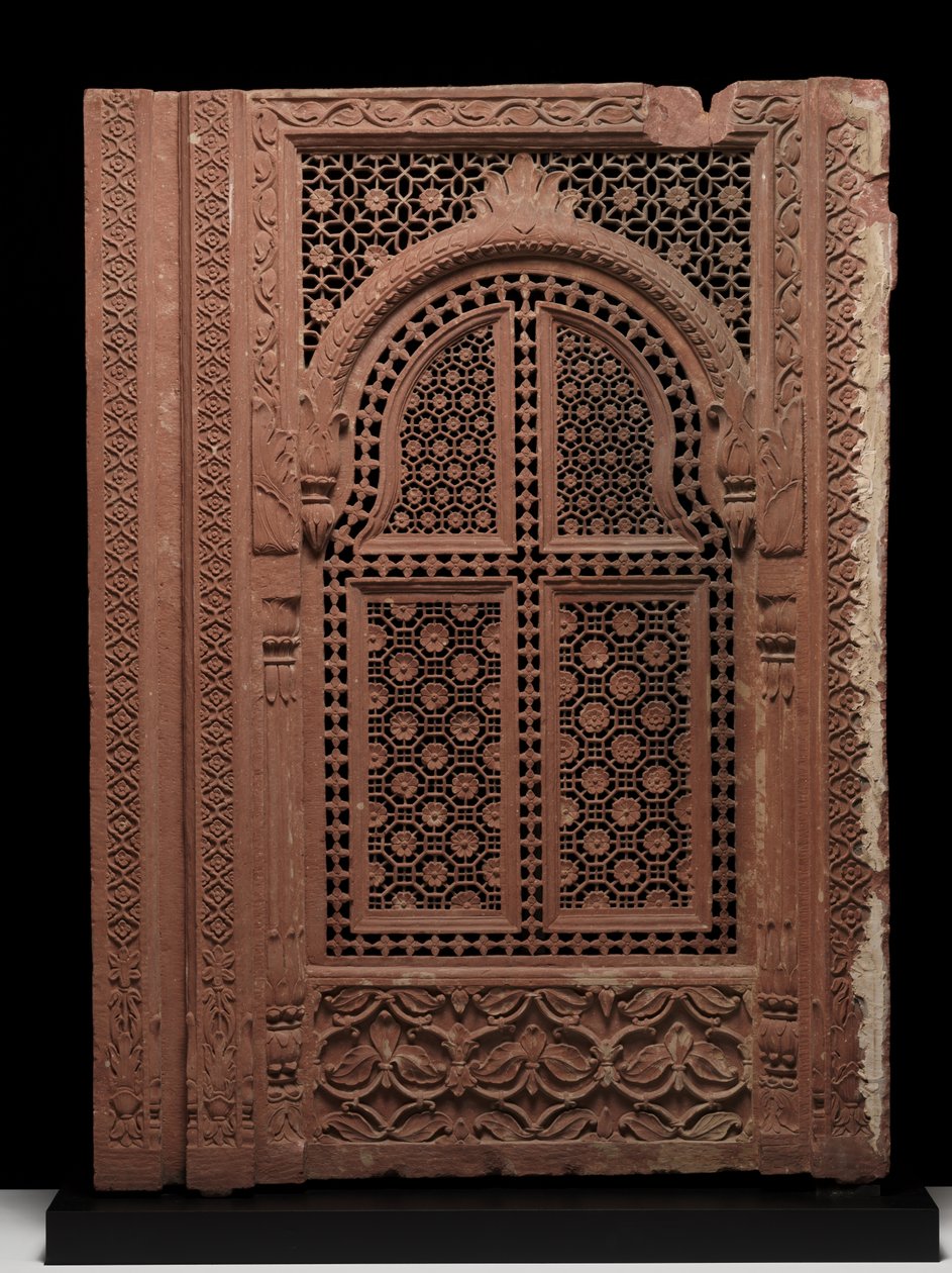 Par de Pantallas Jali, c. Siglo XVIII de School Mughal