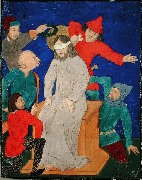 Cristo burlado de School Netherlandish