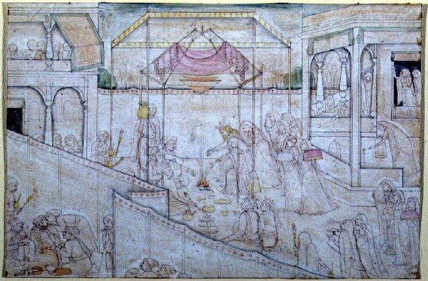 El matrimonio de Nala y Damayanti, del 