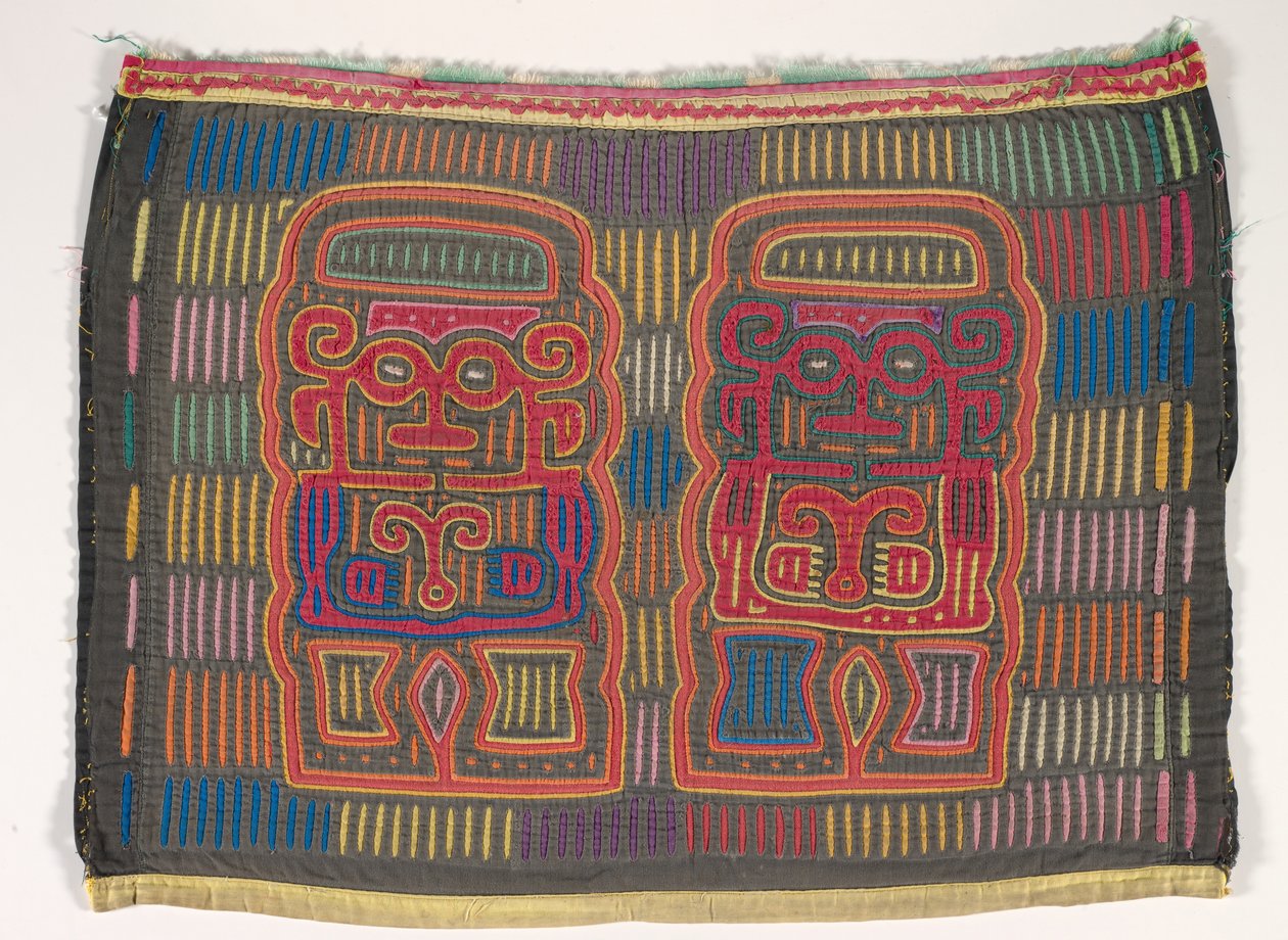 Panel de camisa (mola), Pueblo Kuna, Islas San Blas, c.1950s (algodón aplicado) de School Panamanian