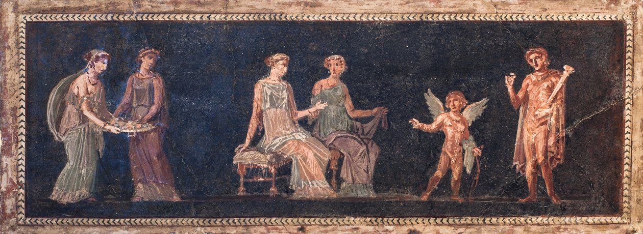 Escena dionisíaca, Herculano de School Roman