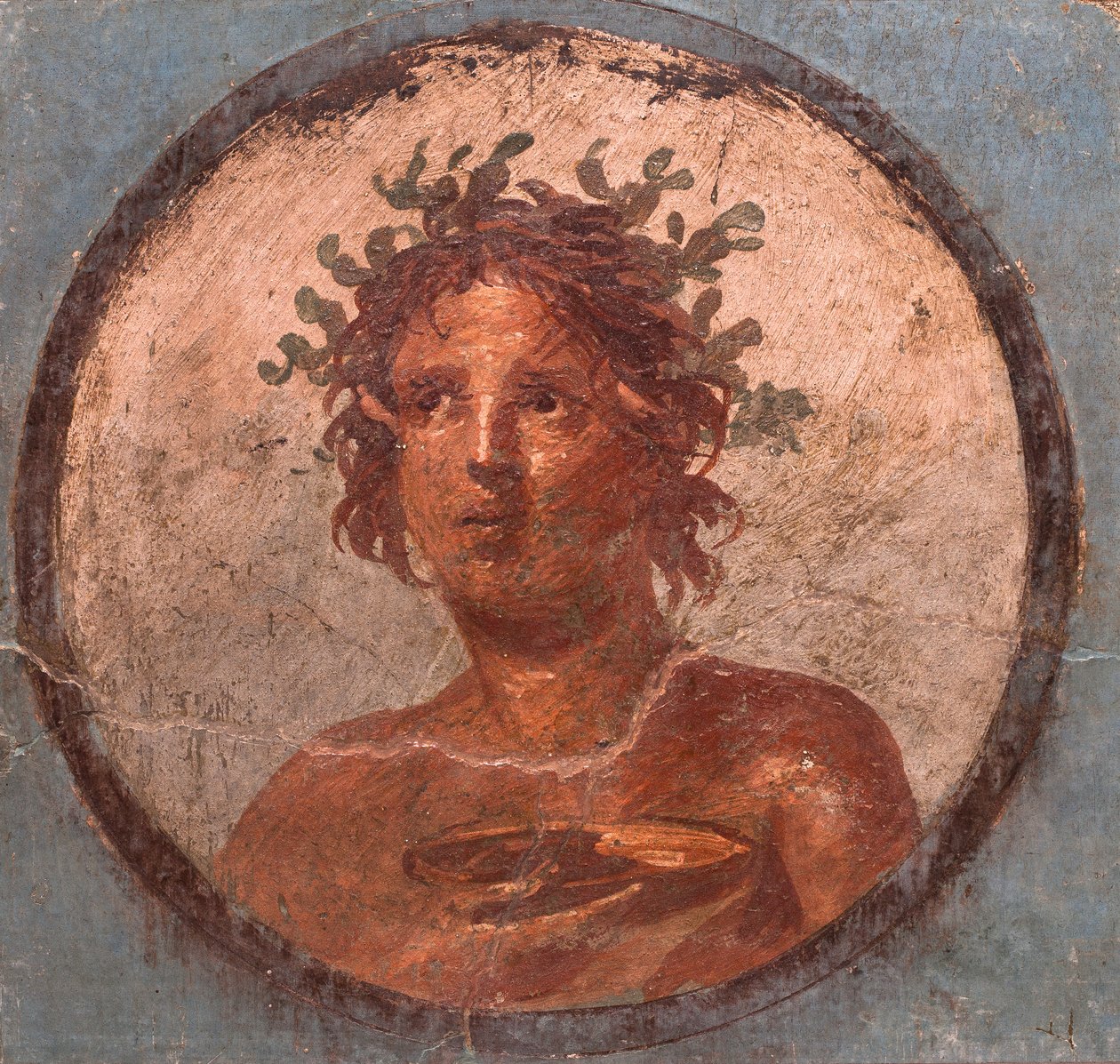 Retratos de medallones, Pompeya de School Roman