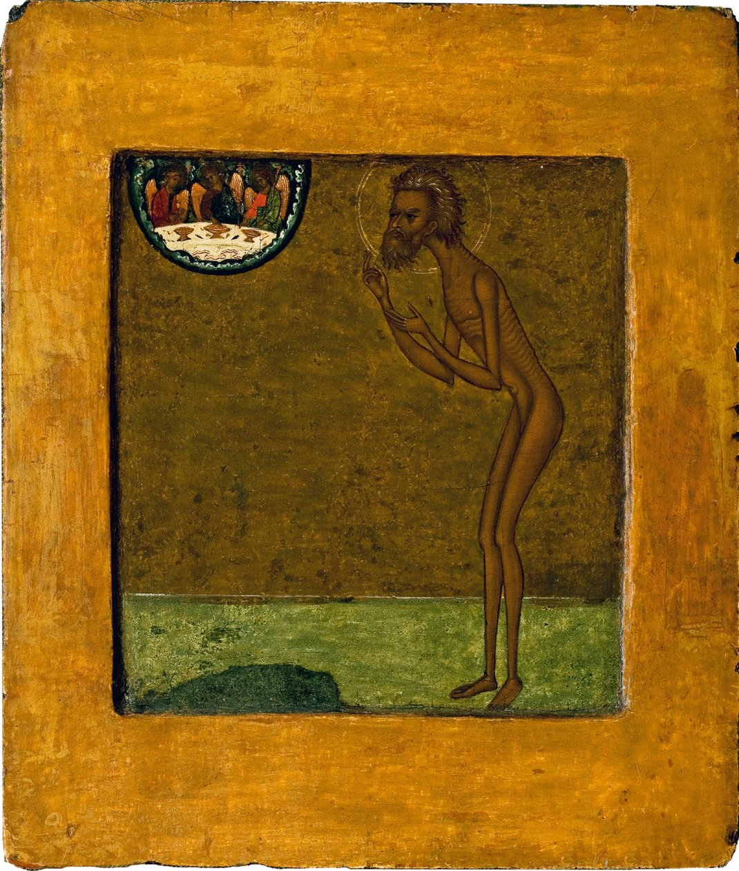 Basilio el Bendito o San Basilio (Vassili) (1469-1551 o 1557). Ícono ruso anónimo, témpera sobre madera, finales del siglo XVI. Arte tradicional de Moscú. Galería Estatal Tretyakov, Moscú. de School Russian