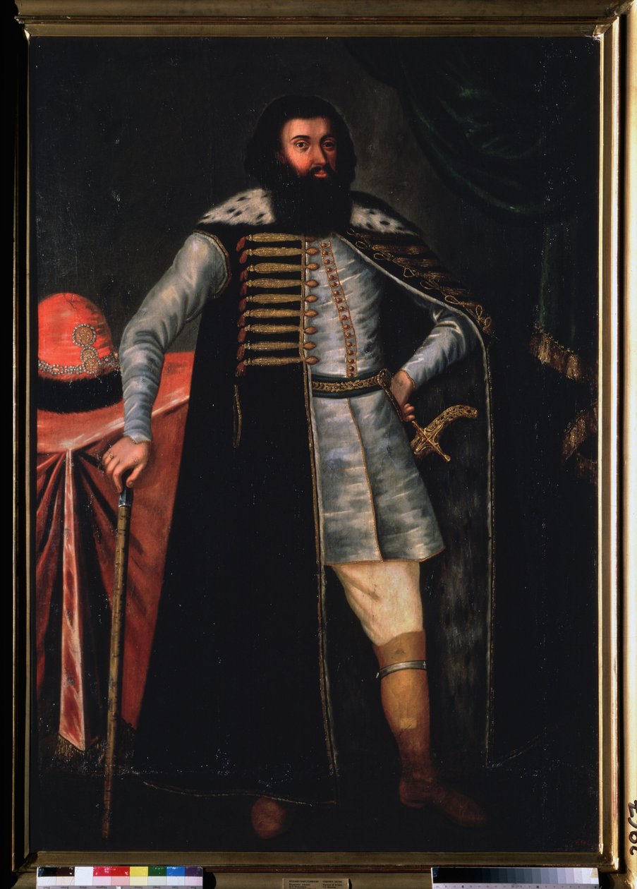 Retrato del Conde Iván Repnin (?). Pintura de un maestro ruso, óleo sobre lienzo, 2ª mitad del siglo XVII. Antiguo arte ruso. Museo Estatal Ruso, San Petersburgo. de School Russian
