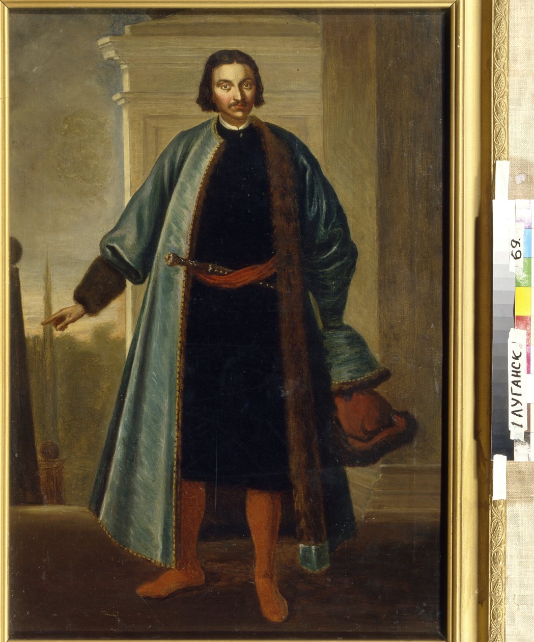 Retrato del príncipe Anikita Ivanovich Repnin (1668-1726). (Retrato del Príncipe A. I. Repnin). Soldado y político ruso, que se distinguió durante la Gran Guerra del Norte (1700-1721), luego se desempeñó como gobernador de Livonia y cercano y ferviente de School Russian