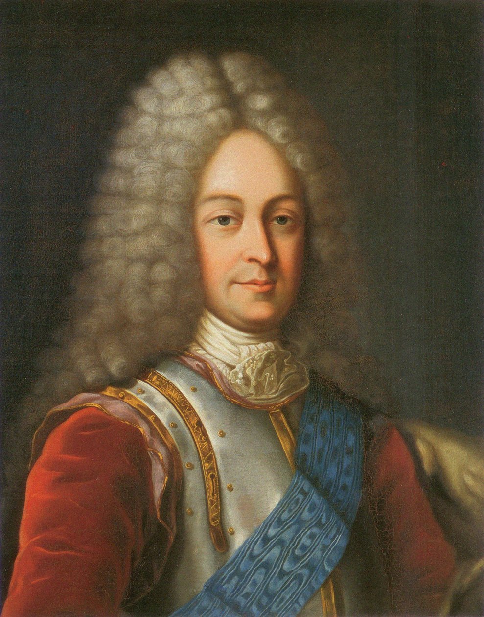 Retrato del príncipe Vasily Lukich Dolgorukov, primera mitad del siglo XVIII (litografía en color) de School Russian