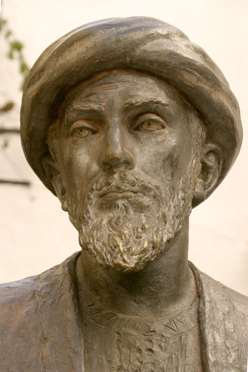 Cabeza de Moisés Maimónides (1135-1204) (detalle) de School Spanish