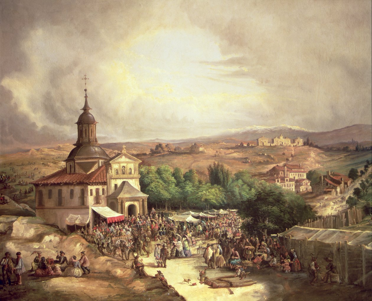 Peregrinación a San Isidro (óleo sobre lienzo) de School Spanish