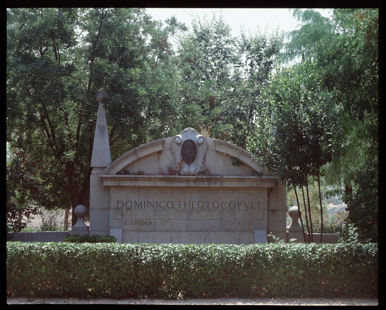 Vista del monumento a El Greco de School Spanish