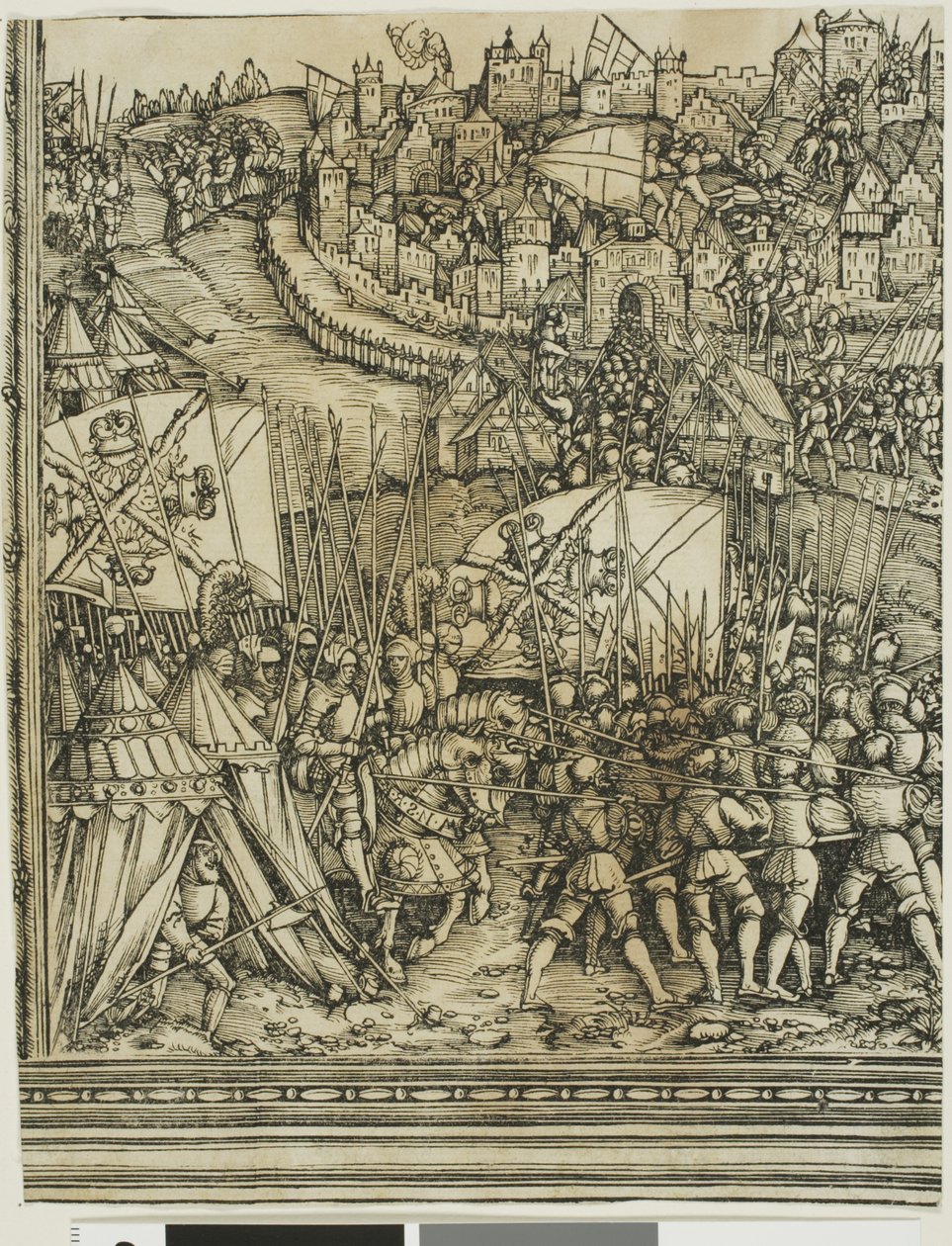 La campaña en Hungría, del Arco de Triunfo de Maximiliano I de School of Albrecht Dürer