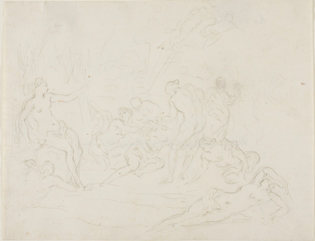 Diana y Calisto de School of Nicolas Poussin