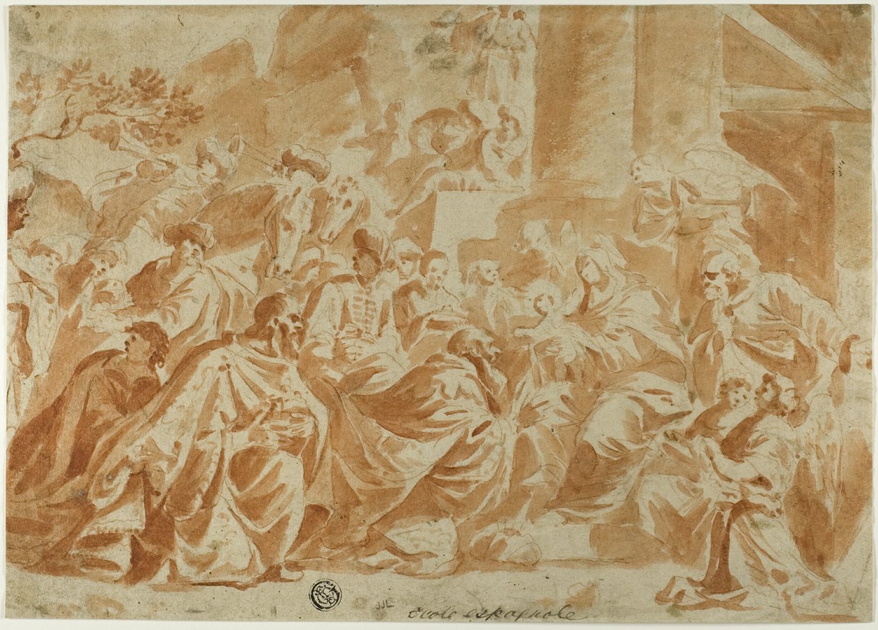 La adoración de los magos de School of Peter Paul Rubens