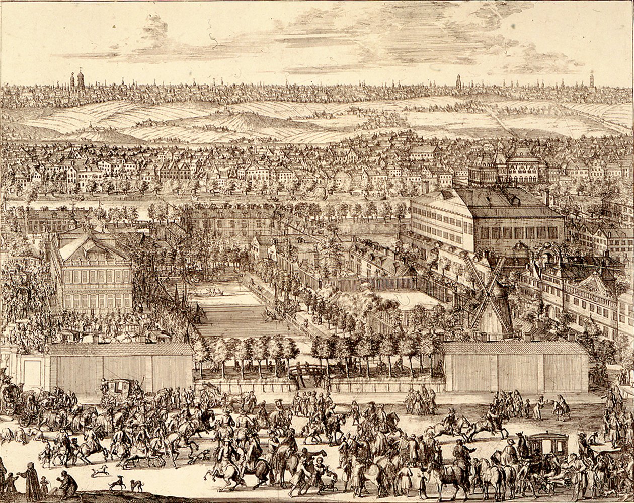 Barrio Alemán Nemetskaya sloboda en Moscú, parte derecha, 1705 de Schoonebeek