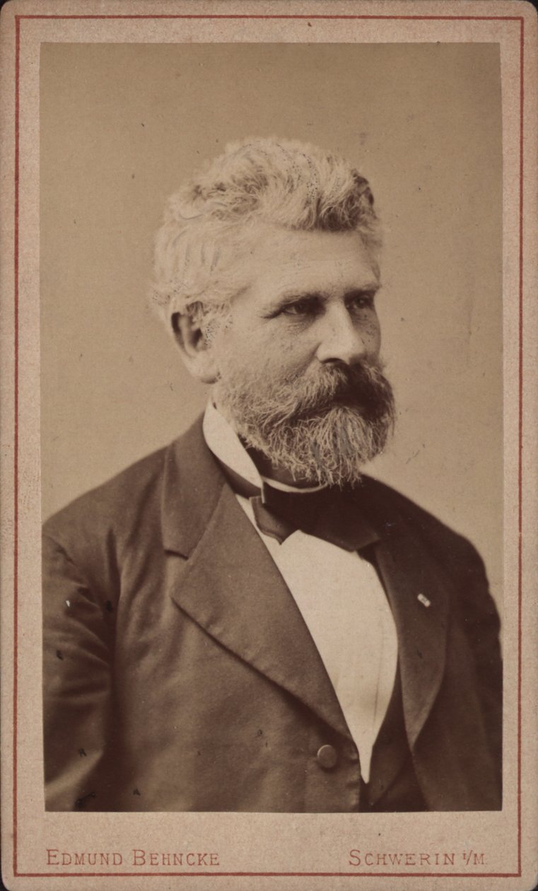 Retrato del violonchelista y compositor Georg Goltermann 1824-1898, c. 1880 de Schwerin . Photo studio Edmund Behncke