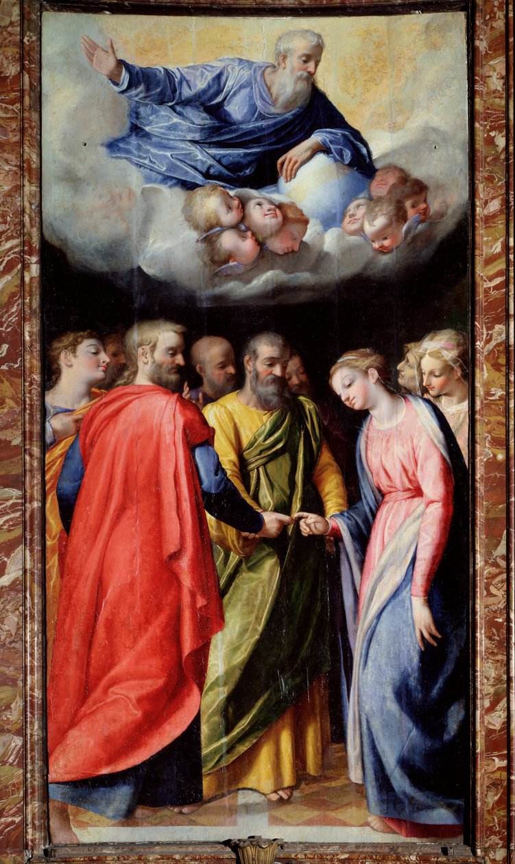 El matrimonio de la Virgen de Scipione Pulzone