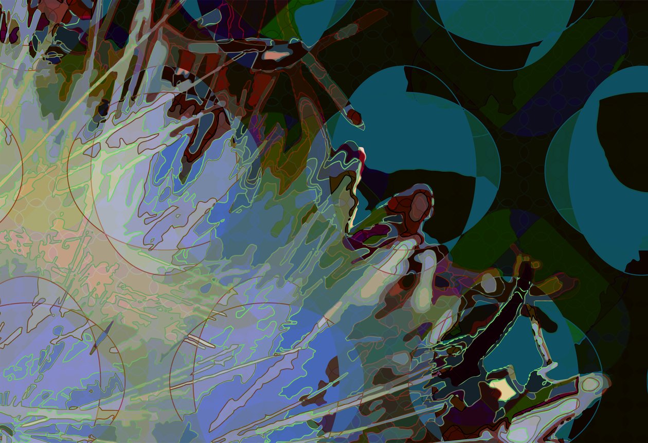 Alcachofa abstracta horizontal 8 de Scott J. Davis